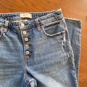 Abercrombie & Fitch skinny high rise curve love jeans.